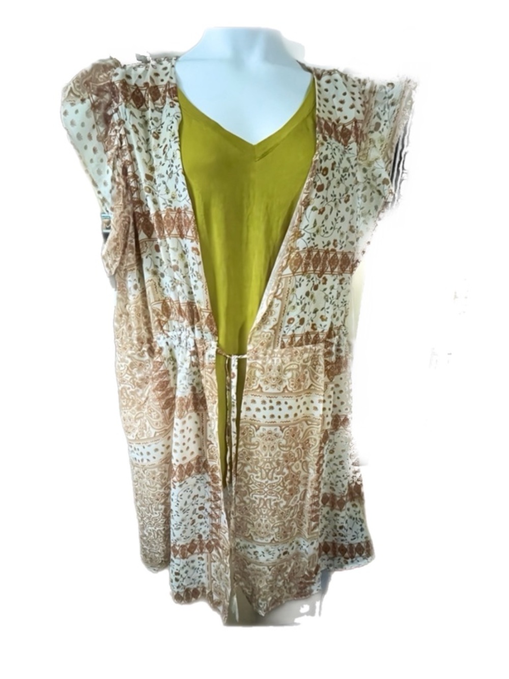 Davi & Dani Open Komono in Plus 3X + Drawstring and Pockets NWOT - Picture 4 of 17